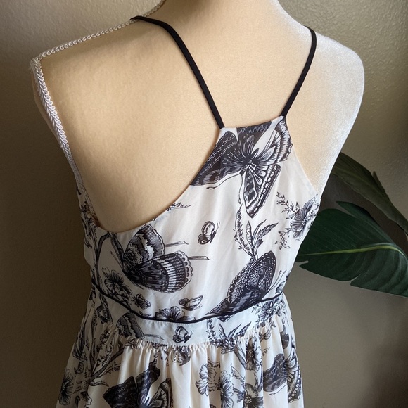 Ann Taylor Loft Racerback Fit & Flare Butterfly Garden Dress - Picture 8 of 16